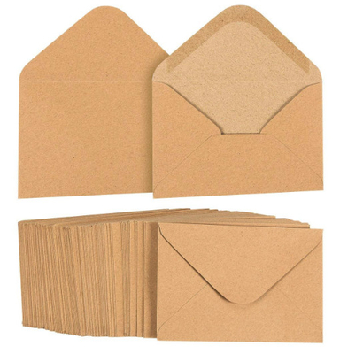 Les enveloppes de papier d'A1 emballage, multiple emploie des enveloppes d'invitation de mariage de Brown