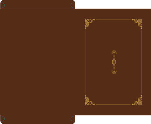 dossier 318x247mm d'affichage de certificat fait par papier de la spécialité 230g avec la feuille d'or