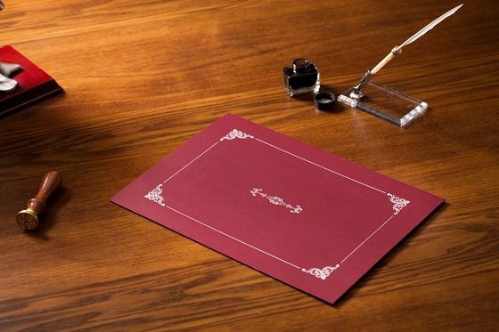 Service de estampillage chaud argenté d'OEM/ODM de vestes de certificat de récompense disponible